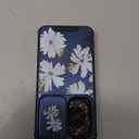 Buleens for Samsung Galaxy S24 FE Case - with Ring Stand & Camera Cover Aesthetic Cute Designed S24FE Case Women Girls Girly White Floral Flowers for Samsung S24 FE Phone Case Compatible with Magsafe