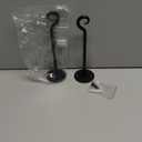 Monarch Abode Hanging Basket Hooks, Heavy Duty Metal Plant Hangers Outdoor or Indoor for Flower Basket, Wall Fence Hooks for Bird Feeder Bracket, Set of 2, 7.5-inch Black Plant Wall Hanger