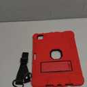 Case for iPad Pro 11-inch Case 2024 (M4), iPad 11 Pro Case with Pencil Holder, Built-in Stand Shockproof Rugged Protective Cover for iPad Pro 11-inch 5th Gen (Red)