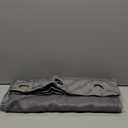 FADOTY No Hook Shower Curtain and Snap in Liner Set Grey Tufted Chevron Striped Cloth Waterproof Washable Fabric Boho Gray Bath Curtain with See Through Mesh Top Window for Bathroom Hotel 71" x 74"