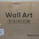 Large Framed Black and White Abstract Wall Art for Living Room, 24x36 In
