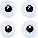 BEISHIDA 5 Inch Halloween Eyeball Top Latex Balloons White Black Eye Printed Balloon for Animals Eye DIY Creations Birthday Party Halloween Decoration Garland Balloon Arch Baby Shower 50pcs
