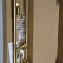 JQK Bathroom Hardware Set, 5-Piece Bath Accessories Set Brass Gold Wall Mount Includes 24 in Towel Bar, 9 in HT Bar, TP Holder, Towel Hook x 2 Brushed Gold, BAS105-BG