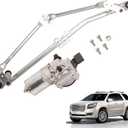 Windshield Wiper Motor and Linkage Assembly, Wiper Motor and Transmission Fit for Buick Enclave, Fit for Chevrolet Traverse, Fit for GMC Acadia 2012-2017 OE# 602-066AS 22820106 22820107