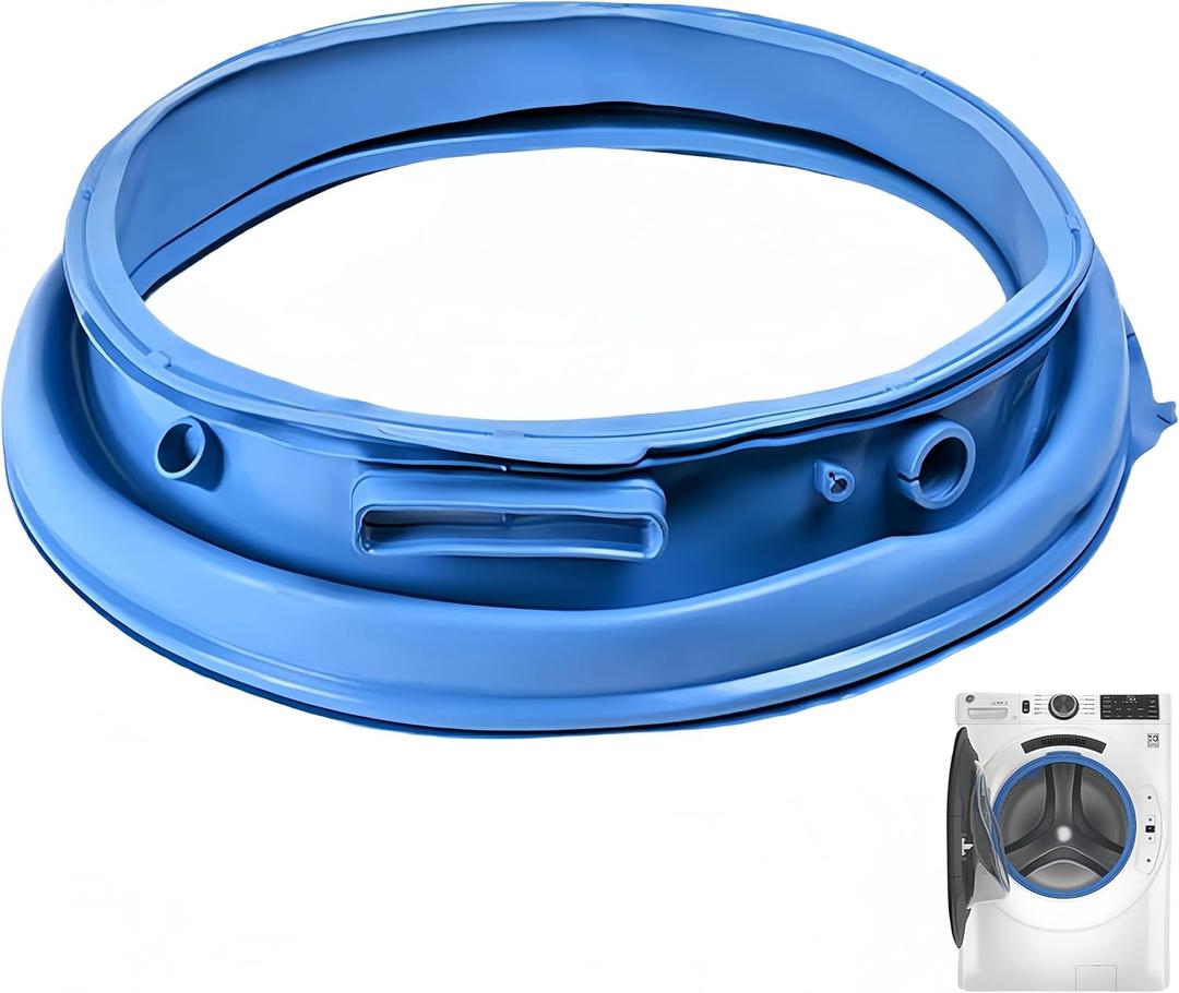 WH05X29521 Gasket for GE GFW550SSN0WW GFW550SSN2WW GFW550SSN5WW GFW650SSN0WW GFW550SPN0DG GFW550SSN1WW GFW550SPR4RS GFW550SSN4WW GFW650SPN0SN GFW510SCN2WW GFW550SPR5RS Washer Door Boot Gasket Seal