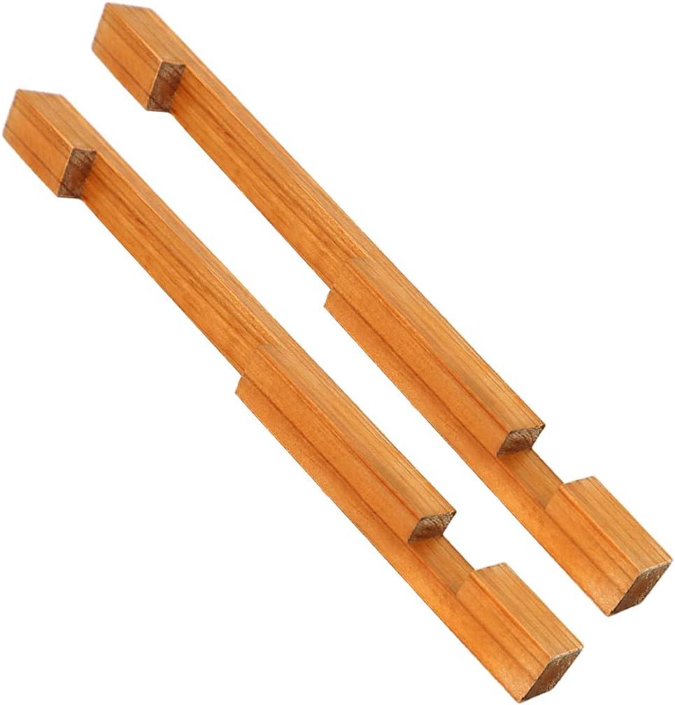 BeeCastle Beehive Entrance Reducer 8 Frame Wood Hive Beeswax Coated Entrance Protector for Beekeeping (2 Pack)
