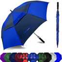 Golf Umbrella Large 72 Inch, Extra Large Oversize Double Canopy Vented Windproof Waterproof Umbrella, Automatic Open Golf Umbrella for Men and Women and Family (Size: 72 Inch)