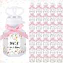 150 Pcs Baby in Bloom Favors Baby Shower Bubbles Bulk with Bubble Solution Mini Bubble Gifts Mini Heart Wand for Birthday Gifts Goodie Bag Stuffers Party Favors