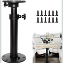 Aluminum Alloy RV Table Base Stand Leg Base Mount Frame, Black