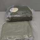 Monbix Full Comforter Set  7 Pieces Olive Green Bed in a Bag Full Size Bedding Sets with Comforters, All Seasons Comforter with Sheets, Pillowcases & Shams