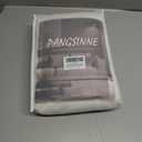 Beige Linen Curtains Pinch Pleated - 84 Inches Long Semi Sheer Curtains for Living Room with Rings Back Tab 2 Panels Set Light Filtering Farmhouse Drapes