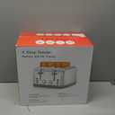 Toaster 4 Slice Retro Stainless Steel,Best Prime 4 Slice Toaster Wide Solt with 7 Shade Settings, Perfect for Waffles, Bagels and More Lainsten T-527