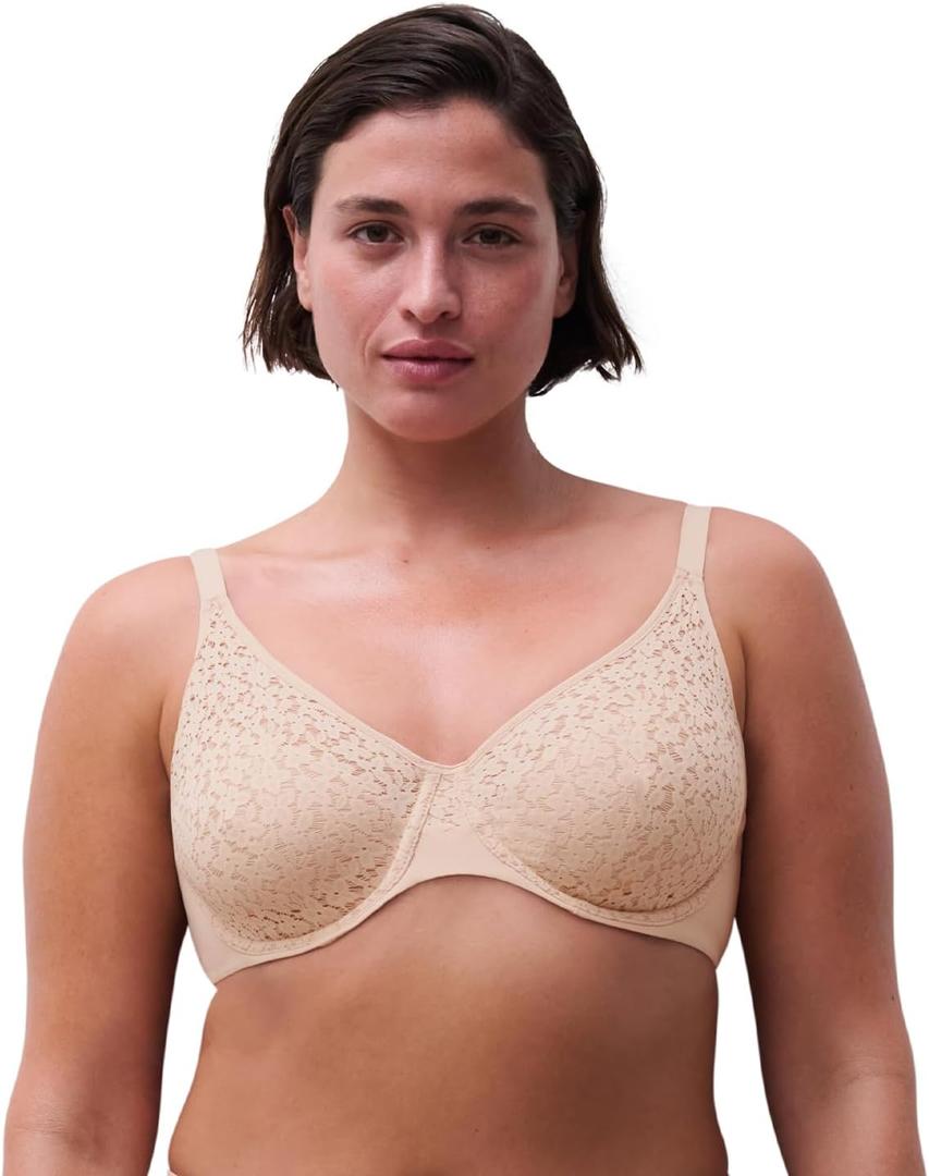 Chantelle Women's Norah Molded Bra, Black, 38G (Beige)