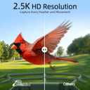 Smart Bird Feeder with Camera Solar Powered, 2.5K HD Birdwatching Camera with Free AI Bird Identification, Instant Notifications & Auto Video Capture, Brown