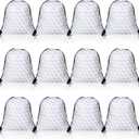 Shappy 12 Pieces Golf Drawstring Bags Bulk Small Sport Goodie Bags Snack Treat Backpack for Ball Birthday Party Favor Team Gifts(10 x 12 Inch)