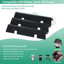 Spirit II E210 Grill Parts 7635 67045 Flavorizer Bars for Weber GS4 Spirit II I 200 Series E210 S210 E220 S220 with Front Control Knobs , 15.3" Porcelain-enameled Flavor Bar for Weber GS4 Flame Guard