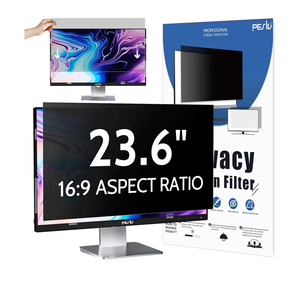 23.6 inch Computer Privacy Screen (16:9) - Black Security Shield - Desktop Monitor Protector - UV & Blue Light Filter by Akamai (23.6 inch Diagonally Measured, Black)