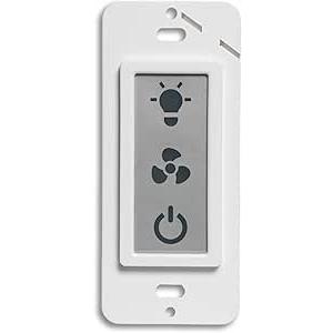 Homewerks 7150-02 LED 2-Way Panel Bathroom Light Switch for Ventilation Fans