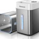 4.6L/1.2Gal Stainless Steel Humidifier for Bedroom, Top Fill Ultrasonic Cool Mist Humidifier Dishwasher Safe, Ultra-Low Noise, Sleep Mode, Humidifiers for Baby Nursery, Office & Indoor Plants