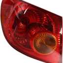 labwork Left Driver Side LH Tail Light Lamp Assembly Red Lens and Housing Replacement for Toyota Corolla 2003-2008 Outer Rear 8156002290 TO2800154