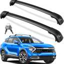 KINGGERI 220LBS Lockable Roof Rack Cross Bars Compatible with KIA Sportage SX & SX Prestige 2016 2017 2018 2019 2020 2021 2022 2023 2024 2025 (with Flush Side Rails),Anti-Theft Aluminum Roof Rails