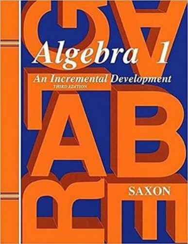 SAXON ALGEBRA 1 3rd EDITION HOME STUDY KIT GRADE 8 Text & Answer