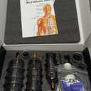 Cupping Set, 24 Cups Cupping Kit for Massage Therapy, Chinese Cupping Therapy Set with Magnetics, Professional Vacuum Cupping Set for Cellulite Reduction Muscle Pain Relief with Manual Pump