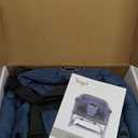 Booster Seat for Dining Table: Portable Toddler Booster Chair with Safety Buckle and Height Adjustable, Foldable Baby Feeding Chair, Kids High Chair Booster Seat for Kitchen Home Travel - Navy Blue