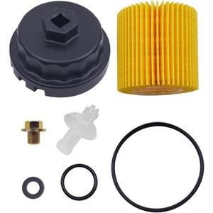 Genuine 04152-yzza1 Oil Filter & Wrench & Oil Drain Plug for Toyota, Tacoma, Lexus, RAV4, Camry etc. Filter Removal Tool Set for Oil Change