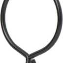 Ivilon Drapery Eyelet Curtain Rings - 2.3" Ring for Curtain Hook Pins, Set of 14 - Black