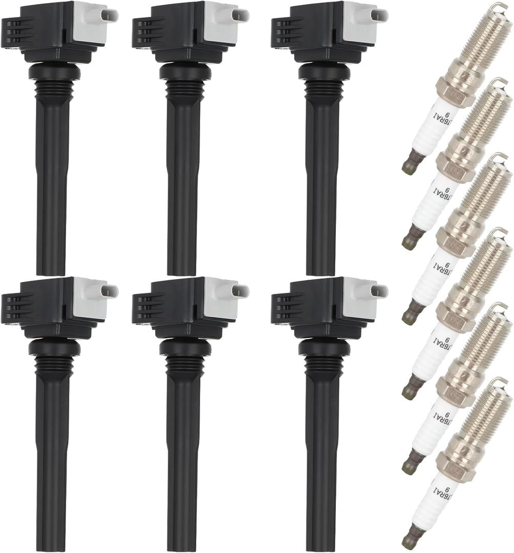 ECCPP UF826 Ignition Coil Coils&iridium Spark Plugs 94372 for Ford Expedition 2018-2020 for F-150 2017-2011 GT 2017-2020 Navigator 2018-2020 V6 3.5L set of 6