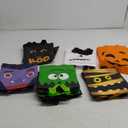 Sweetude 120 Pcs Halloween Tote Bags with Handles - Reusable Non Woven Halloween Treats Bags for Party Favors