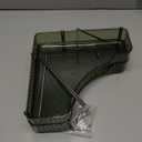 Corner Counter Organizer, 2-Tier Bathroom & Kitchen Storage Tray with Hooks | Clear Vanity Organizer for Skincare, Makeup & Jewelry (Grey)