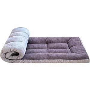 Thick Camping Sleeping Pad - Lamb Fluff Camping Cot Pads for Adult, Soft Sleeping Mat, Non-Slip Camping Mattress Pad for Car Tent (Gray)