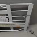 Regalo Safety 29-38.5" Baby Gate for Doorways & Bottom of Stairs, Pressure Mounted Baby Gate with Door for Babies, Toddlers & Pets, Tested & Safe for 30 Years, American Designed, American Owned, White