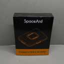 SpaceAid Charcuterie Board with Clear Lid, Portable Travel Cheese Cutting Boards for Picnic Accessories, Bamboo Serving Tray with Lids, House Warming Gifts, Black Handles, 1 Compartments