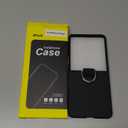 JETech Case for Samsung Galaxy Z Flip 7 2025 with Ring, Hard PC Slim Shockproof Anti-Scratch Protective Phone Cover (Black)
