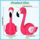 2 x Flamingo Tree Topper, Pink Flamingo Tree Decorations 9in Plush Stuffed Flamingo Tree Topper for Christmas in July Summer Hawaiian Beach Luau Aloha Pool Party Tree Decorations