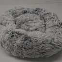 Bedfolks Calming Donut Dog Bed for Small Dogs & Cats, 23 Inches Round, Machine Washable, Anti-Anxiety Plush Bed (Dark Grey, Small) (23.0"L x 23.0"W x 7.0"Th, Dark Grey)