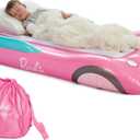 Barbie & FUNBOY Kids Sleepover Travel Bed & Air Mattress. Perfect for Sleepovers. Includes Carrying Storage Bag, Twin