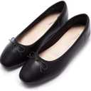 AFEETSING Women's Round Toe Ballet Flats Comfortable Bow Dressy Flats Shoes for Women 6