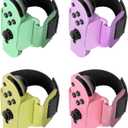 [4 Pack] Wristband for Just-Dance 2026 2025 2024 2023 2022 Nintendo Switch/for Zumba Burn It Up, Band for Joy-Con Grip,Wrist Strap for Adult Teens and Kids (Pastel (Green Purple/Yellow Pink))