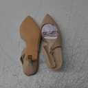 DREAM PAIRS Women's Kitten Heel Slingback Pointed Closed Toe Low Stiletto Heels Dress Bridal Elegant Wedding Pumps Shoes 8