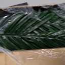 4ft 2pcs Large Artificial Plants Fake Palm Tree Tropical Palm Leaves Faux Palm Plants Tall Tree Indoor Real Touch Plastic Monstera Leaves for Home Garden Outdoor Office Decor (4ft/125cm-2pcs)