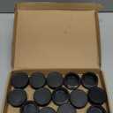 PATIKIL 2 Inch Plastic Tubing End Caps, 20 Pcs Round Hole Plug Insert for Round Iron Pipe Chair Leg Table Bookshelves Patio Furniture, Black