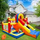 Bounce House, Inflatable Bounce House for Kids 3-10, Kids Bounce House with Long Slide, Ball Pit/Pool, Obstacles, Tunnel, Climbing Wall, Bouncy House Indoor & Outdoor Toddler Bouncy Fun