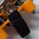 Lawn Aerator Shoes for Grass.Metal Bottom Double Layer Soil Yard Aerator Lawn Tool,Lawn Spike Shoes for Patio Garden Manual Air Aeration Tool for Lawn (Orange)