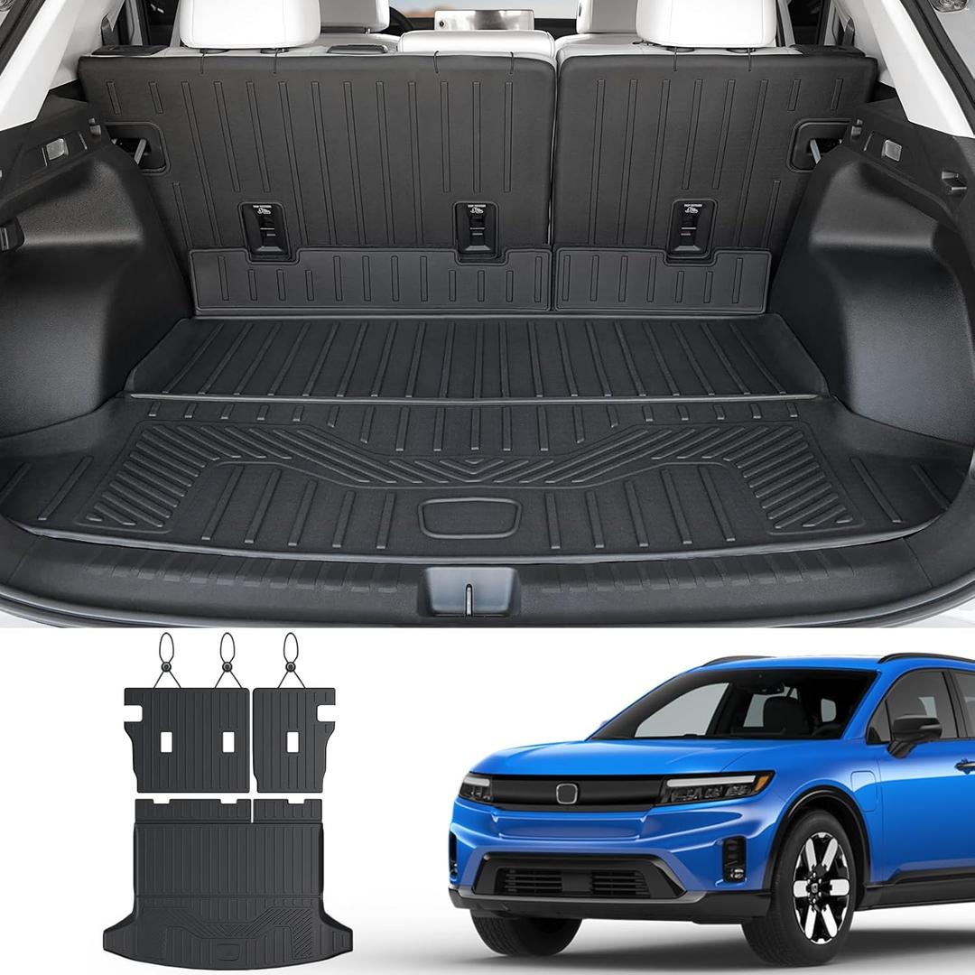 JOULARISE Cargo Mat Backrest Mats for 2024-2026 Honda Prologue/Chevrolet Chevy Blazer EV Accessories, All-Weather TPE Protectors Trunk Mat Cargo Liner Seat Back Covers(Cargo Mat Backrest Mats)