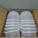 10 Pack 1 Gallon / 128 oz / 3.8 L Clear Plastic Bucket with Handle and Lids Food Storage Containers Freeze Safe Ice Cream Tubs for Deli Kitchen Drinks Home