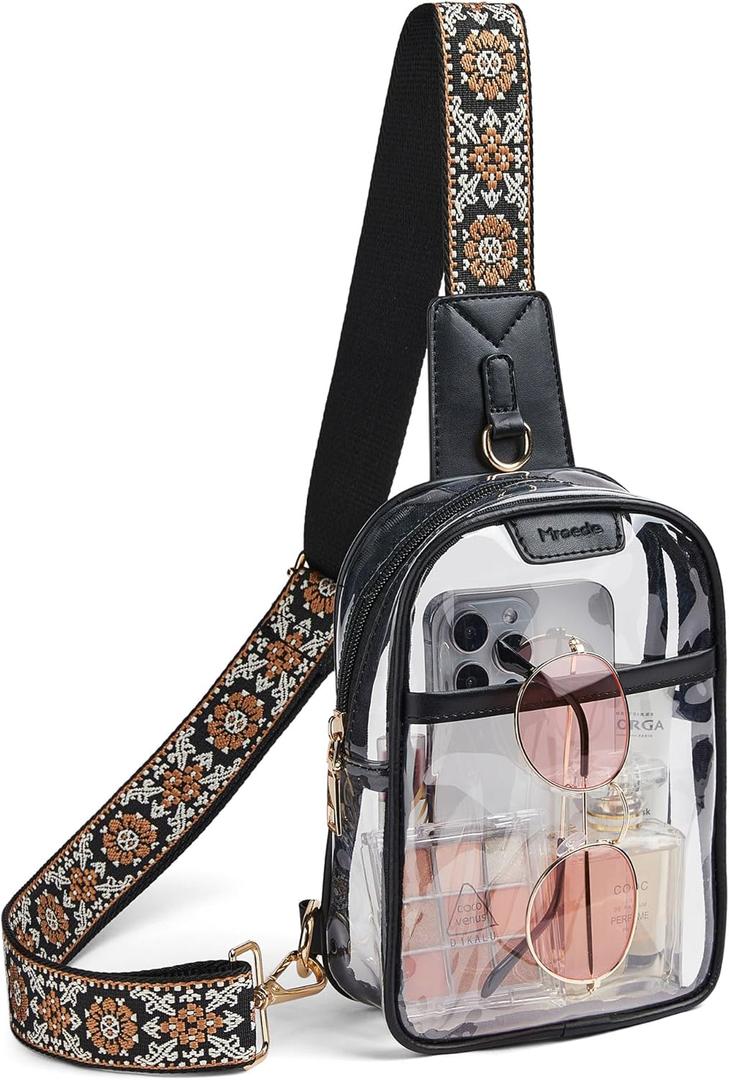 Crossbody Bags for Women Men Sling Bag 5 Pockets Fanny Pack Sling Backpack Chest Daypack Travel Purse Anti Theft